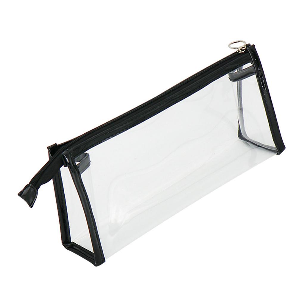 Husa transparenta pentru creion de mare capacitate, impermeabila, portabila, minimalista, transparenta, din PVC