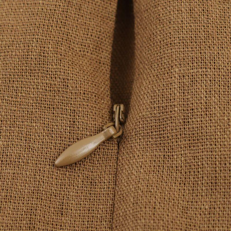 Kaslead New Women clothes Western Style Blended Buckle Decoration Midi Dress 8351041 745