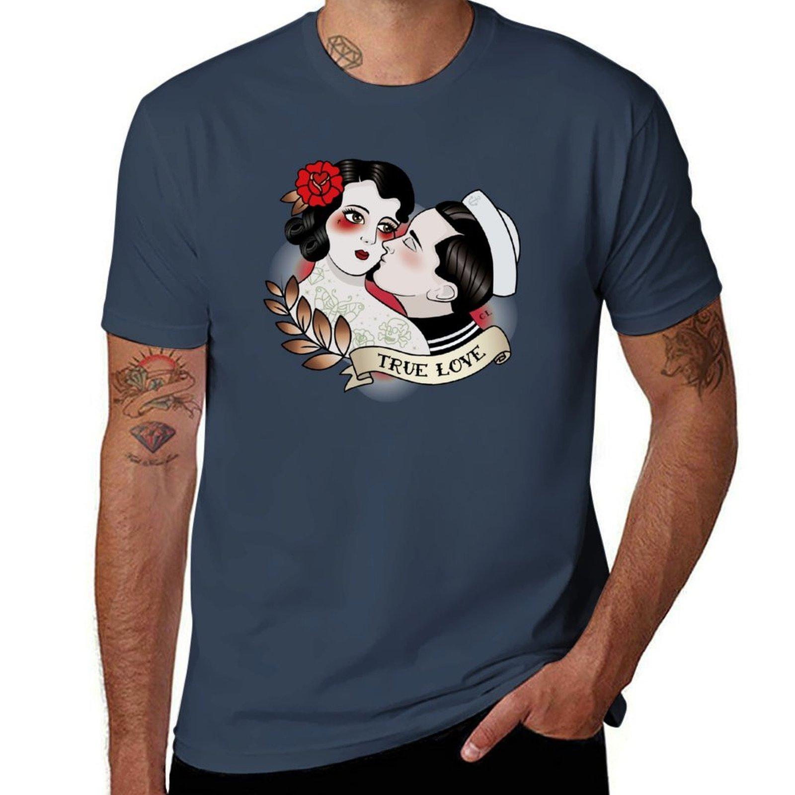 True Love T-Shirt man t shirt cotton high quality man t shirts for men T-Shirt S