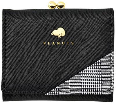 Crux Snoopy Tri-fold WalletCheck Black 106207