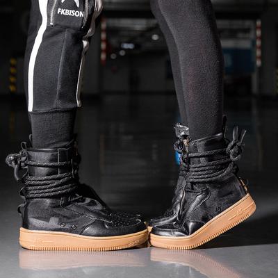 46 zapatos antideslizantes de moda de pareja de gran tamaño, zapatos de lona de caña alta para hombres y mujeres, botas con personalidad para hombres y mujeres