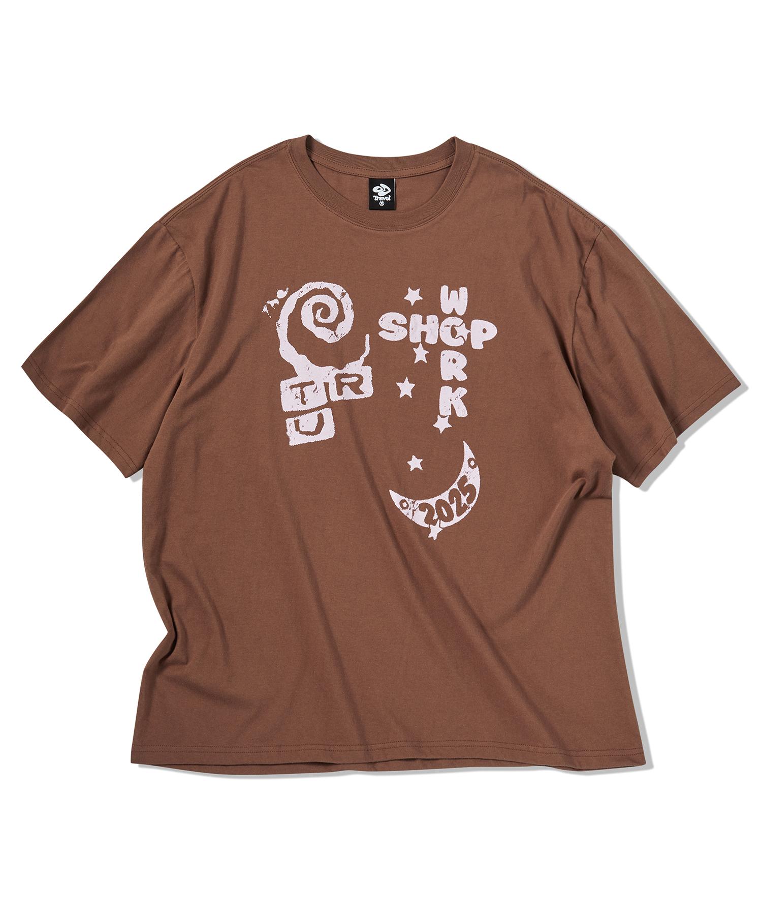 Travel Kohakuto Short Sleeve T-Shirt Brown Brown/Small
