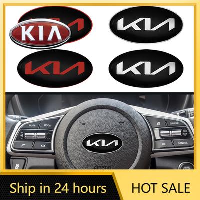 2026 Horká nálepka na auto 6cm Nálepka na střed volantu auta Pro KIA Sportage Picanto Rio Ceed Cerato Soul k5 Sorento Interiér auta