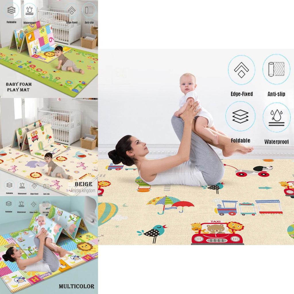 Baby's Safety Is The Priority Foldable Foam Play Mats Waterproof Anti-slip Thick