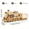 3D wooden DIY small train three-dimensional puzzle adult unzipping assembled holiday gift decoration model