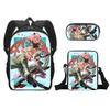 Spy X Family Anime Schultasche 3tlg/Set Cartoon Cosplay Anya Rucksack Umhängetasche Federmäppchen Studenten Jungen Mädchen Laptop Rucksack
