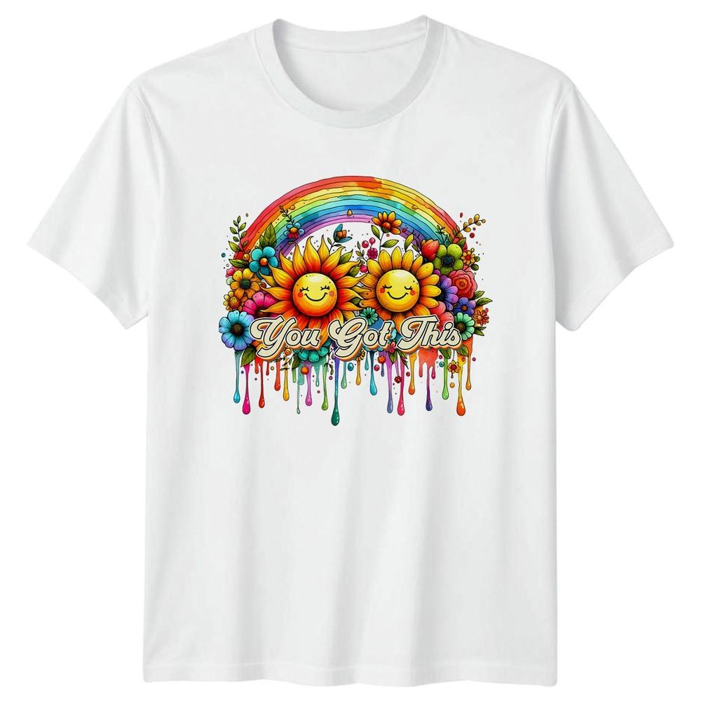 You Got This TShirt Inspirational Art Happy Sunflower Positivity Motivation S