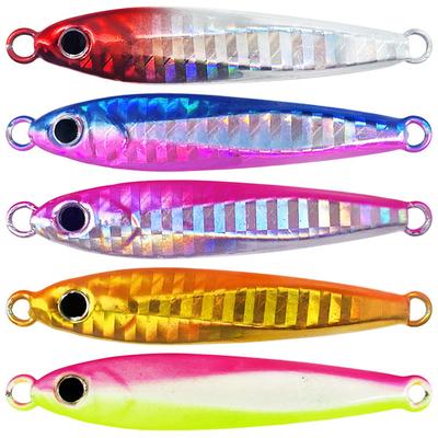 1Pcs  Model Laser 10G 20G 30G 40G 60G Lure Fishing Metal Jig Lure Sea Fishing Metal Jig Lure Bait Long Cast Metal Jig