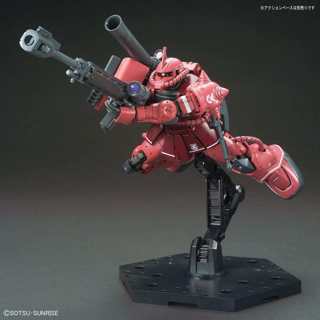 HG Mobile Suit Gundam THE ORIGIN Chars Zaku II Roter Komet Version. Vorgefärbtes Kunststoffmodell im Maßstab 1:144