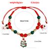 European and American Christmas Ornaments, Hand-woven Beaded Bracelet Sets, Snowman Elk Bells, Chinese Red Jewelry Gifts