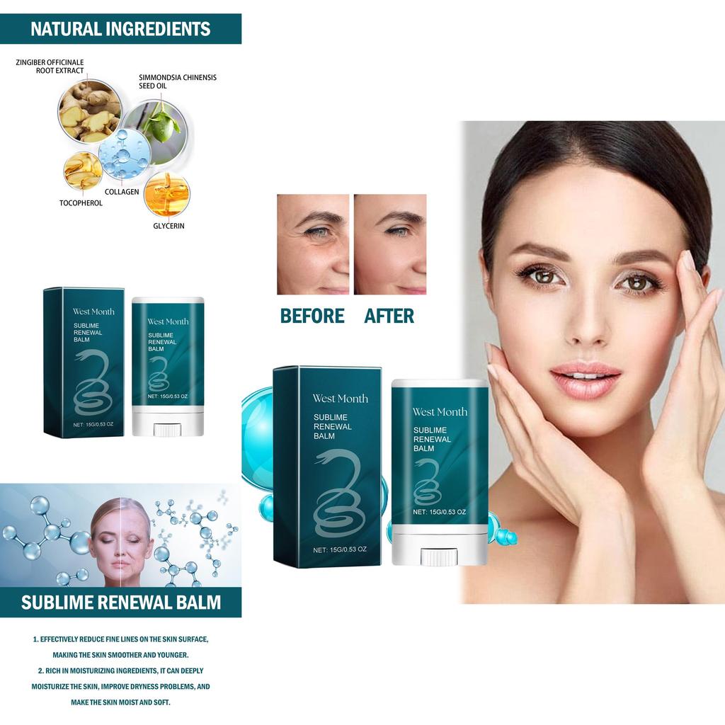 West Maand Slang Essentie Verjongende Hydraterende Stick Voor Gehydrateerde Stralende Huid