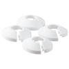 4Pcs Easy Installation Water Pipe Angle Valve Collars Pipeline Decoration Cover Plastic Drainage Pipe Cover Decoration Ring