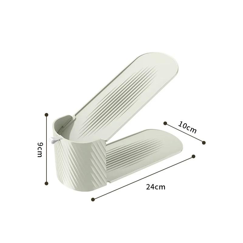 10Pcs Integrated Shoe Support Shoe Cabinet Storage Rack Shoe Storage Rack Space-saving Removable Double-layer Adjustable Rack
