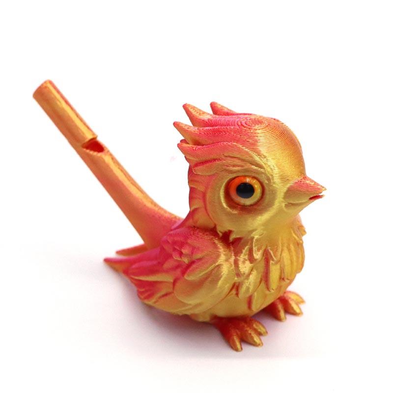 3D Printing Water Bird Whistle for Children Toys Can Add Water To Whistle for Training Bird's Call Kid Toy Desktop Ornament