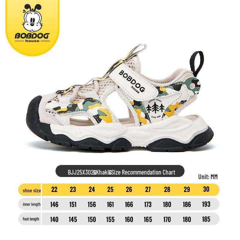 Babu Dou Kids  Closed-Toe Sports Sandals - 2025 Summer Collection for Boys and Girls Size 30 (Inner length 19.3)