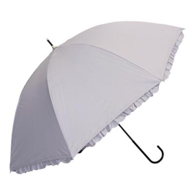 ATTAIN 6722 Μπεζ Μακρύ Ομπρέλα Χειρός για Ήλιο και Βροχή, 55cm,