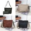 Pu Material Tote Bag For Women Large Capacity Crossbody Purse With Zipper Closure
