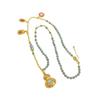 Natural Jade Wealth & Blessing Necklace: Elegant Handmade Design with Copper-Plated Gold for Long-Lasting Beauty