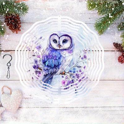10 Zoll Hängender Windspinner mit 360-Grad-Haken für Balkon-Gartendekor Frühling Sommer Außendekoration