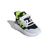 Adidas Fortarun 2.0 Fabric Comfortable Versatile Non-Slip Durable Low-Top Walking Shoes Baby Shoes Black Green IF4107