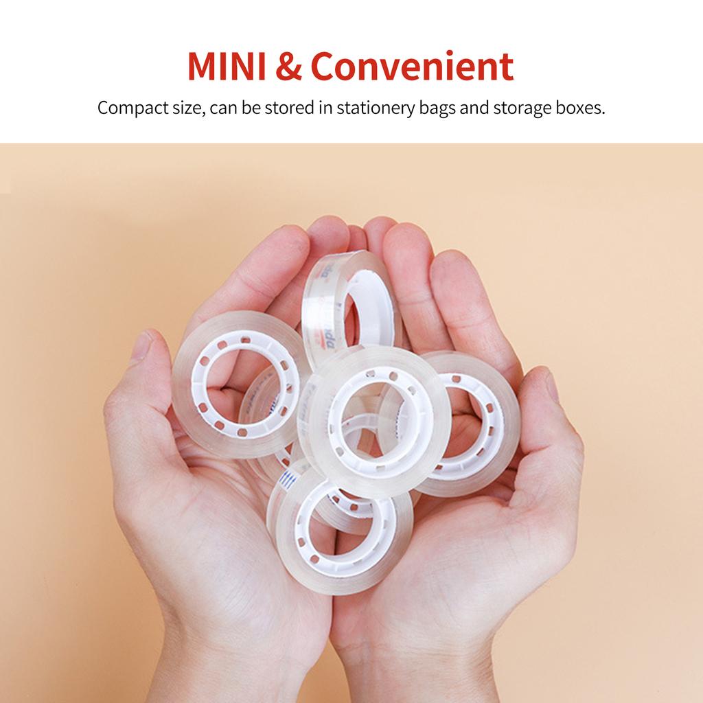 Transparent Adhesive Tape Stationery Clear Hand-teared Tape Single-sided Strong Sticky Typo for