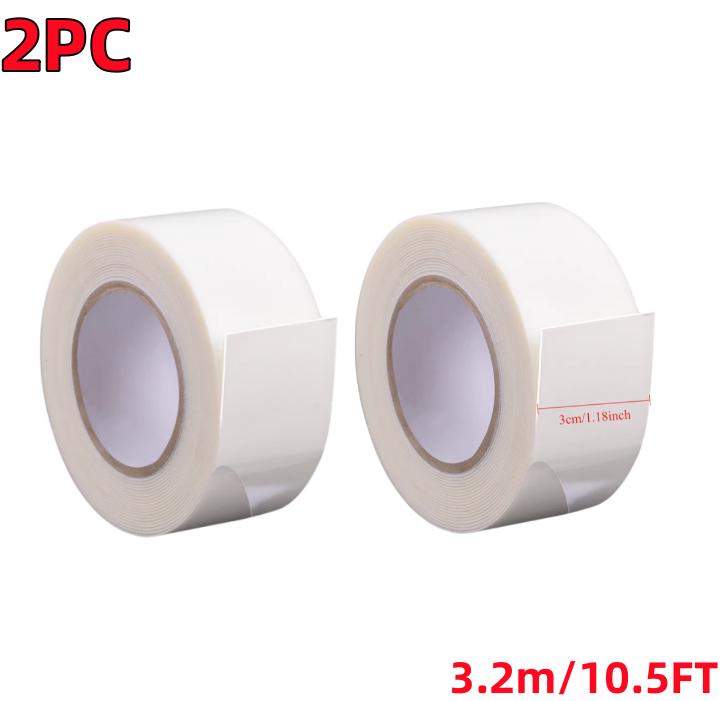 Super Strong White Double Sided Foam Tape Waterproof Adhesive Mounting Pad for Wall Fixing, Anti-Collision and small Items