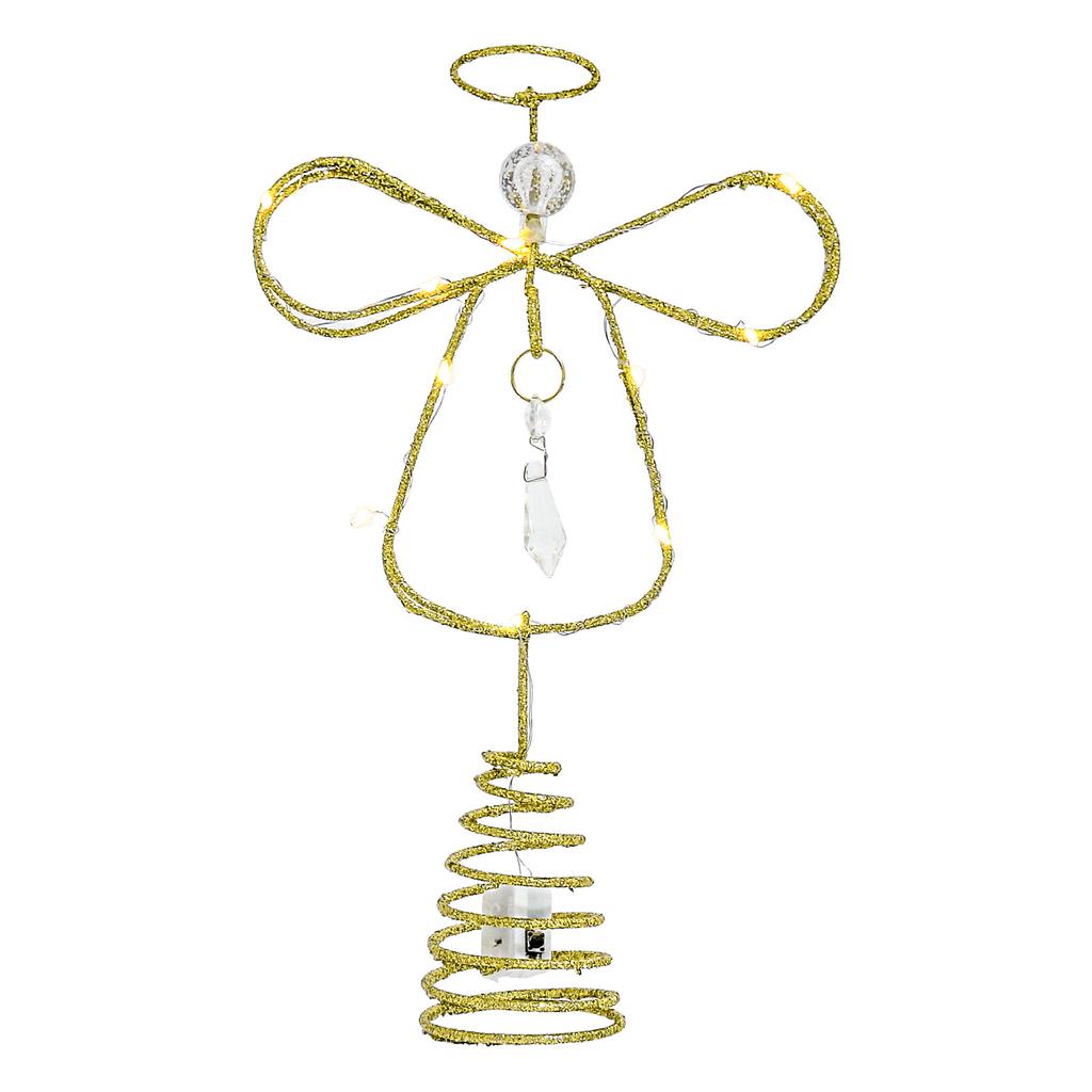 Christmas Tree Top Bow Tree Top Star Electroplated Iron Tree Top Star Holiday Decoration Ornaments