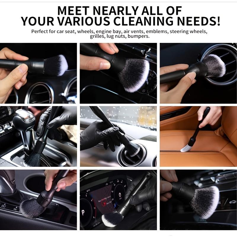 2pcs Car Detailing Brush  Auto Wash Accessories Car Cleaning Tools Car Detailing Kit Vehicle Interior Air Conditioner Supplies