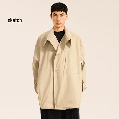 SPEEDO Men's 2024 Autumn Loose Fit Trench Coat