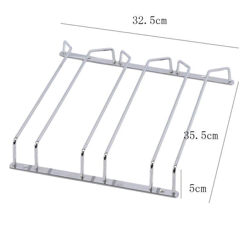 Neuer Rotweinglas Kelch Hänger Rack Überkopf Stielgläser Hausbar Pub Halter Edelstahl Regal Organizer Geschirrständer