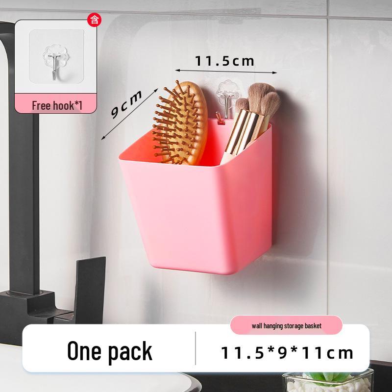 Wall-Mounted No-Drill Storage Basket - Stroller, Kitchen, Bathroom & Desk Organizer