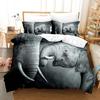 3D Elephant Bedding Sets Duvet Cover Set With Pillowcase Twin Full Queen King Bedclothes Bed Linen