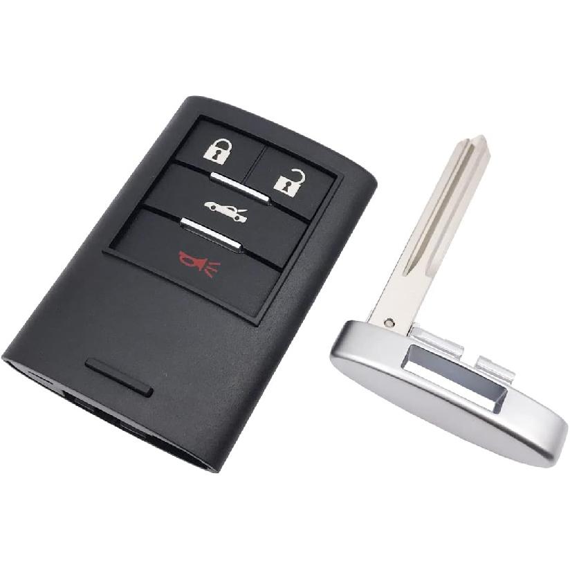 4-Tasten Ersatzschlüsselanhänger Hülle passend für Cadillac XLR für Chevy Corvette C6 Keyless Entry Schlüsselanhänger Schale (M3N5WY7777A)