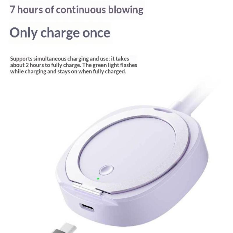Drop Resistant Mini Magnetic Fan USB Rechargeable Portable Small Fan for Phones Hiking Climbing Outdoor Use