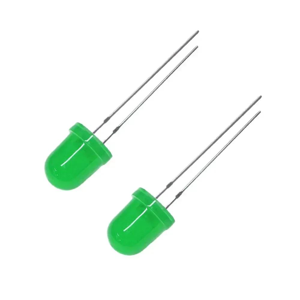 10/50pcs F8 8mm LED Lights 5Colors Super Bright Light Emitting LED Diode Kit Red White Green Blue Yellow