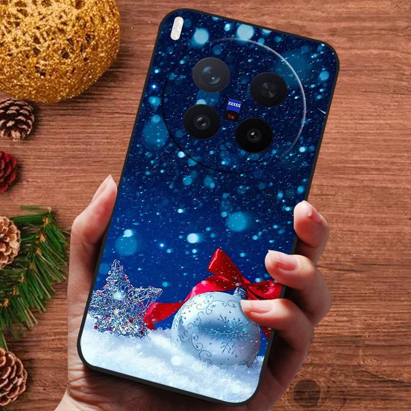 Christmas Painted Cover For Vivo X300 Pro Case V2502A Silicone Soft Phone Cover For Vivo X300 5G V2509A Capa 2025 New Fundas