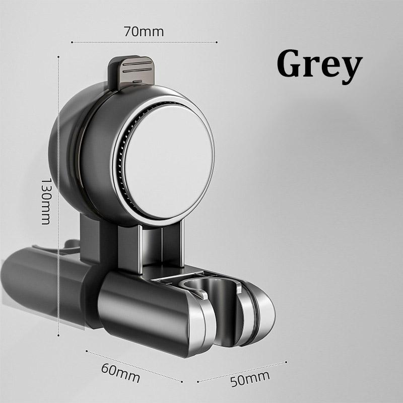 Punch-free Suction Cup Shower Bracket Fixing Artifact Removable and Adjustable Bathroom Shower Rack Shower Head Accessories