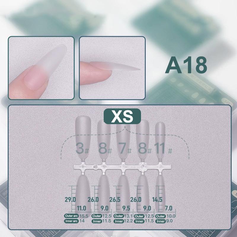 

100Pcs/Box Matte Thin Seamless Fake Nails Press On False Nails Patch Full Cover Soft Gel Nail Tips For Extension