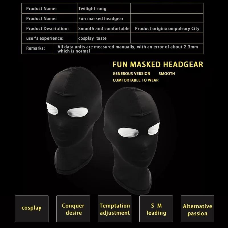 Neuankömmling 1/2/3 Loch Herren Damen Erwachsene Spandex Sturmhaube Offener Mund Gesicht Auge Kopf Maske Kostüm Sklavenspiel Rollenspiel