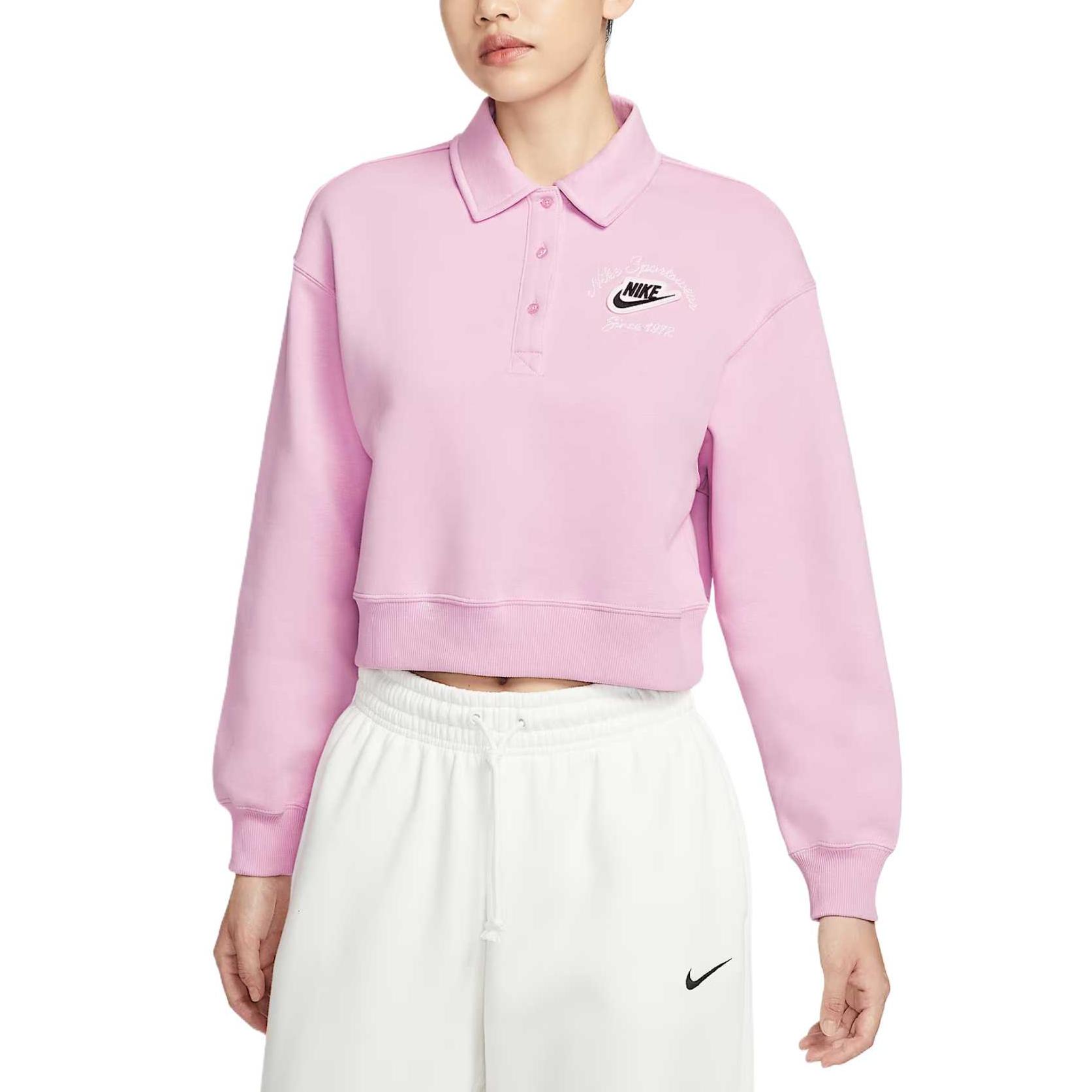 

Nike Sportswear Phoenix Fleece Simple Solid Color Comfortable Long Sleeve Sweatshirt Women sweatshirt IM7487-623 XL