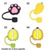 Capac de praf pentru băutură etanș împotriva stropilor Accesorii pentru ceașcă Dop de paie din silicon Husă pentru dopuri de desene animate