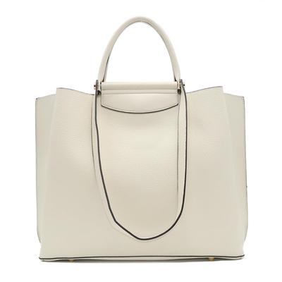 Gussio Italy 2-Way Tote Bag, High-End Look, PU Leather Handbag, Elegant Square Shape, Bit Detail,