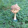 Unique American Style Halloween Mushroom Sculpture Resin Craft For Tabletop Decoration