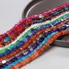 Natural Stone Square Cube Agates Beads Charm Loose Spacer Beads 6-8mm Jewelry Making Accessories Beadwork DIY Necklace Bracelets