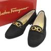 Excellent Salvatore Ferragamo pumps BABS Double Gancini black Nubuck Women 5.5 Used