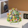 Acrylic Special Shape Easter Egg House Diamond Painting Tabletop Ornaments Kit Rhinestones Desktop Ornaments Bedroom Table Decor