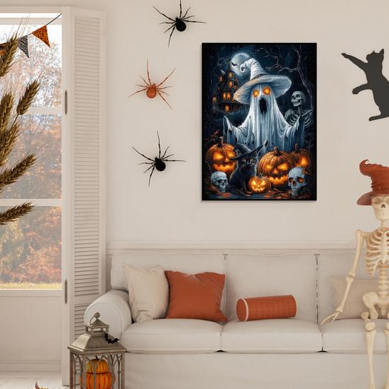 Dýňové duchové průvody Puzzle 1000 dílků Halloweenské puzzle Puzzle z recyklovaného papíru Zábavná sváteční aktivita pro dospělé rodiny