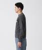 AVIREX Fade Wash Honeycomb Waffle Long Sleeve Size T-Shirt, Men's T-Shirt, L, 410, Charcoal, 783-5130010