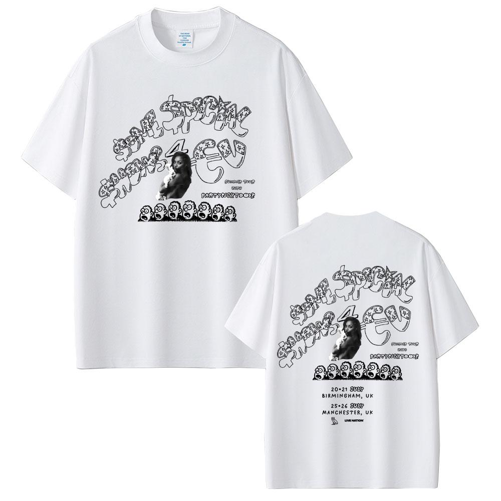 Rapper Drake Europe Tour with Partynextdoor 2025 T-shirt Men Women Hip Hop Fashion Pop Music T Shirt Casual Cotton Vintage Tees