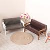 1:12 Dollhouse Miniature Sofa Leather Sofa Single/Double Chair Furniture Model Living Room Decor Toy Doll House Accessories